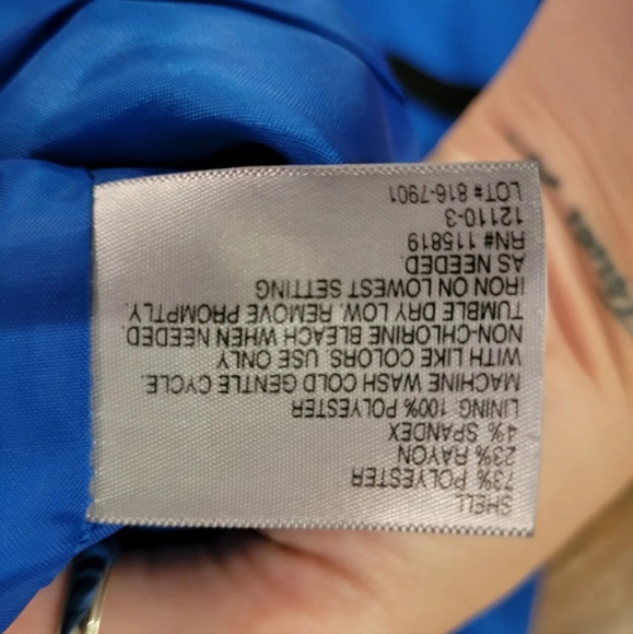 Worthington Blue & Black Color Block Skirt - Picture 4 of 5